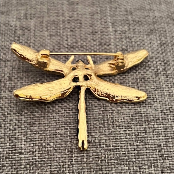Dragonfly Crystal Party Animal Brooch Insect Brooches Pins Label New - Picture 3 of 3